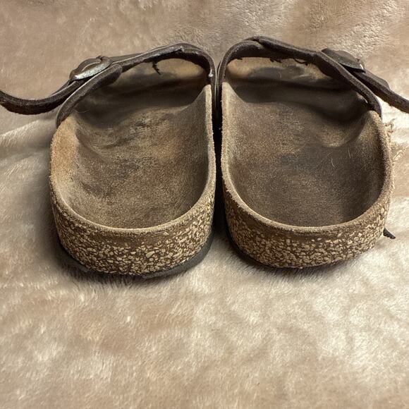 Birkenstock Yao Sandals Mocha Brown Slide Slip On Buckle Strap 36 Women 5/5.5 - Picture 4 of 8